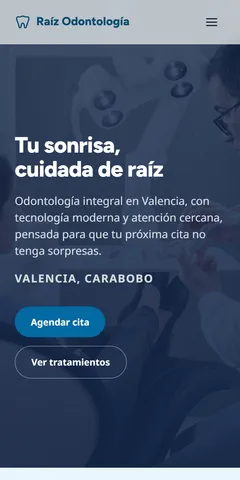 Raíz Odontología en celular