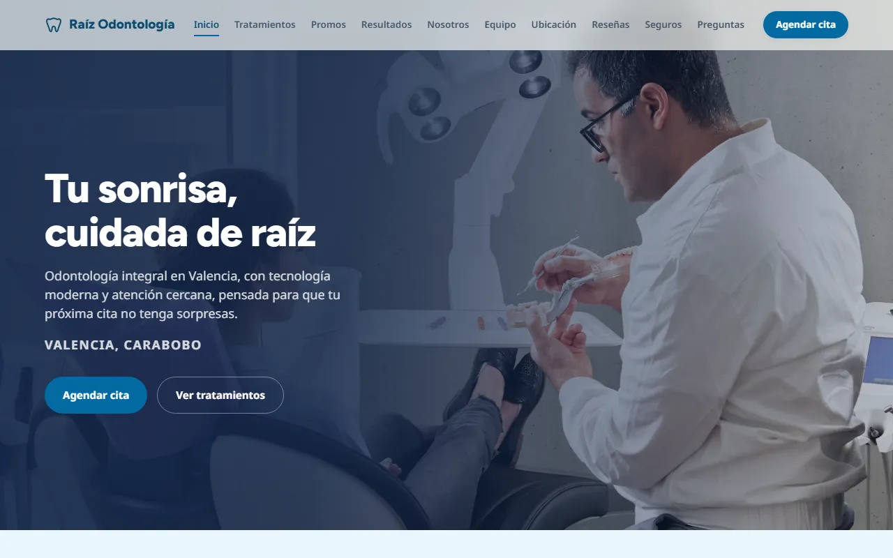 Web de Raíz Odontología